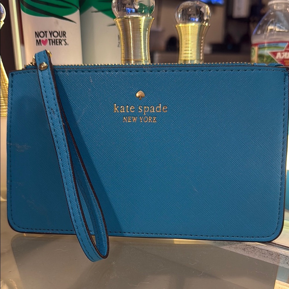 Kate Spade Blue Wristlet